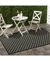 Safavieh Courtyard CY6919 Black and Beige 5'3" x 7'7" Outdoor Area Rug