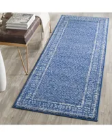 Safavieh Adirondack Light Blue and Dark Blue 2'6" x 8' Runner Area Rug