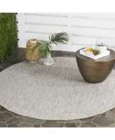 Safavieh Courtyard CY8520 6'7" x 6'7" Sisal Weave Round Outdoor Area Rug