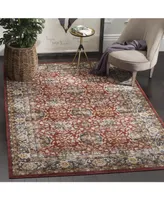 Safavieh Bijar BIJ632 Red and Royal 5'3" x 7'6" Area Rug