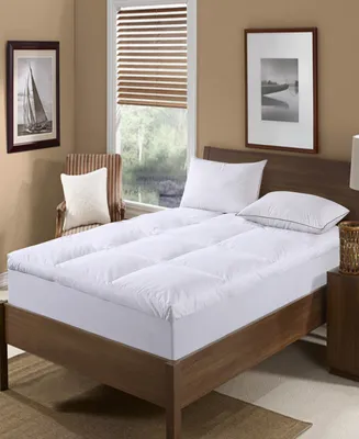 St. James Home Nano Feather Filled Feather Bed with Cotton Cover King