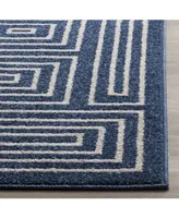 Safavieh Amherst AMT430 Navy and Ivory 5' x 8' Area Rug