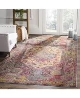 Safavieh Crystal CRS514 Teal and Rose 5' x 8' Area Rug