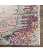 Safavieh Crystal CRS517 Light Gray and Purple 5' x 8' Area Rug