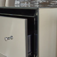 Jeremye Mirrored 2 Drawer Cabinet