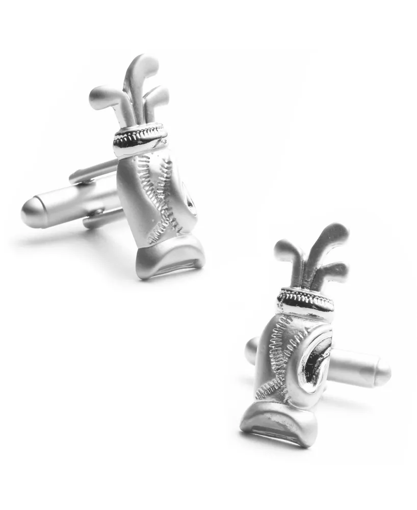 Plated Golf Bag Cufflinks