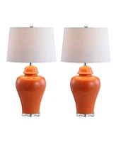 Jonathan Y Winnie Ceramic Urn Led Table Lamp - Set of 2