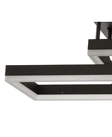 Jonathan Y Turing Geometric Integrated Led Metal Flush Mount