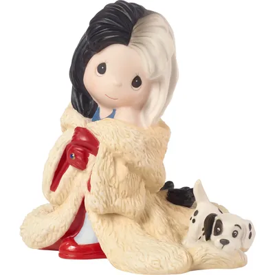Precious Moments Disney Showcase Collection You're Such A Dahling Cruella De Vil Bisque Porcelain Figurine 183071