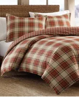 Closeout Eddie Bauer Edgewood Plaid Microsuede Down Alt Reversible Comforter Set