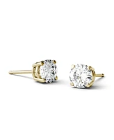 Moissanite Stud Earrings (1/2 ct. t.w. Diamond Equivalent) 14k white or yellow gold