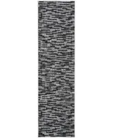 Safavieh Porcello PRL6941 Light Grey and Charcoal 2'3" x 8' Runner Area Rug