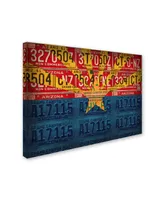 Design Turnpike 'Arizona State Flag License Plates' Canvas Art - 47" x 35" x 2"