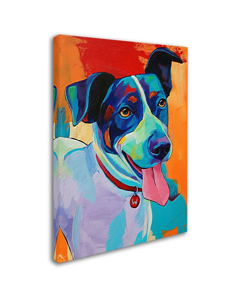 Corina St. Martin 'Willie Terrier Dog' Canvas Art - 19" x 14" x 2"