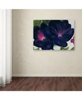 Georgia O'Keefe 'Black and Purple Petunias' Canvas Art - 19" x 14" x 2"