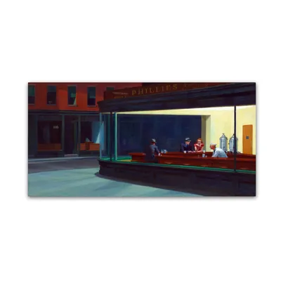 Edward Hopper 'Nighthawks' Canvas Art