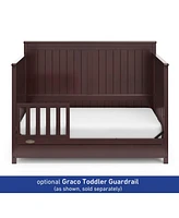 Graco Hadley 5-in-1 Convertible Crib with Drawer (White) –Crib Combo
