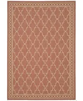 Safavieh Courtyard CY5142 Rust and Sand 5'3" x 7'7" Outdoor Area Rug