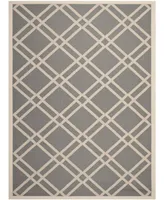 Safavieh Courtyard CY6923 Anthracite and Beige 8' x 11' Sisal Weave Outdoor Area Rug