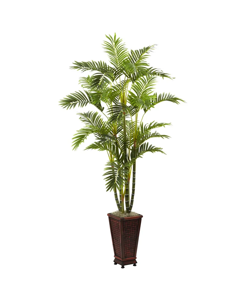 Nearly Natural 6.5' Areca w/ Decorative Planter