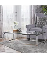 Bayla Modern Tempered Glass Coffee Table