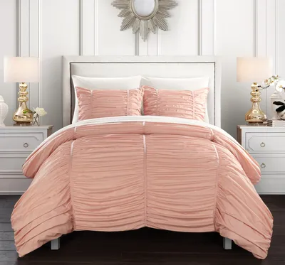 Chic Home Ora 7 Piece Embossed Reversible Comforter Set Bedding