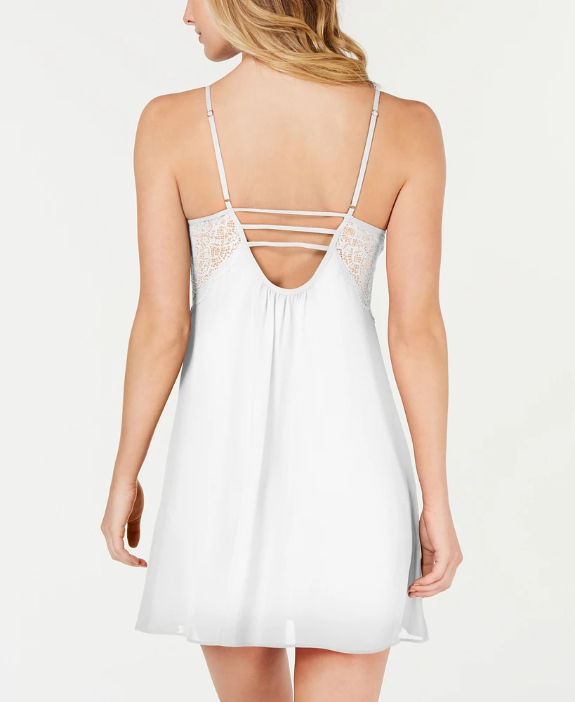 I.n.c. International Concepts Lace & Chiffon Nightgown Lingerie, Created for Macy's