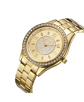 Jbw Women's Mondrian Diamond (1/6 ct.t.w.) 18k Gold Plated Stainless Steel Watch 37mm