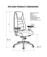 Techni Mobili Comfy Adjustable Home Office Chair