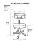 Techni Mobili Mesh Task Office Chair