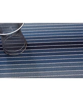 Chilewich Block Stripe Shag Doormat - 18" x 28"