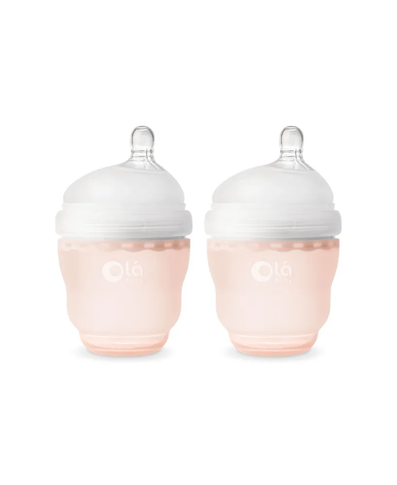 Olababy Silicone Gentle Bottle 2 Pack, 4 or 8 oz