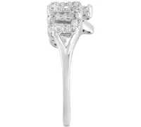 Diamond "Mom" Ring (1/4 ct. t.w.) Sterling Silver