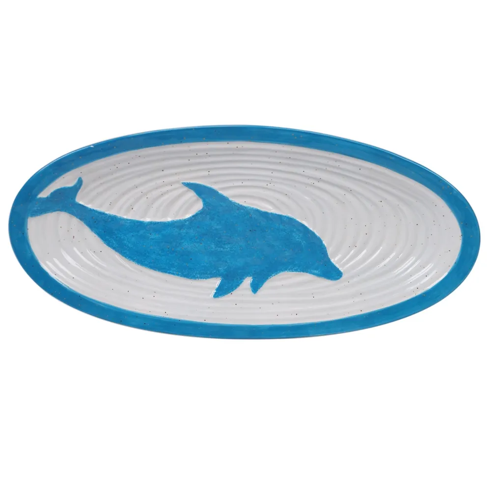 Certified International Natural Oval Fish Platter