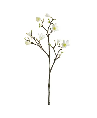 Nearly Natural 34" Magnolia Artificial Flower (Set of 6)