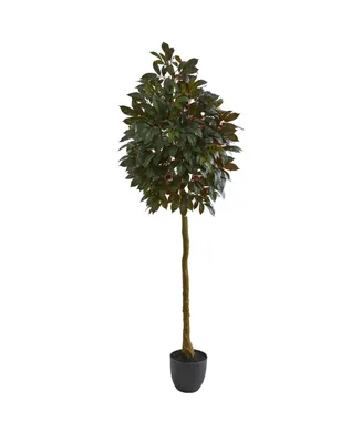 Nearly Natural 75" Capensia Ficus Artificial Tree