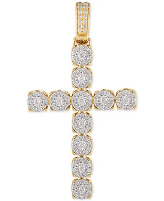 Diamond Cross Pendant (2-1/2 ct. t.w.) in 10k Gold & White Gold