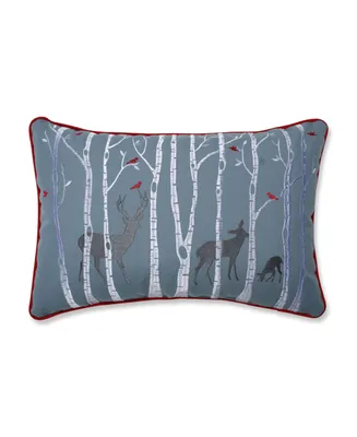 Pillow Perfect Christmas Woodland Deer Lumbar Pillow