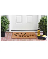 Home & More Open Heart Paws Coir/Vinyl Doormat, 17" x 29"