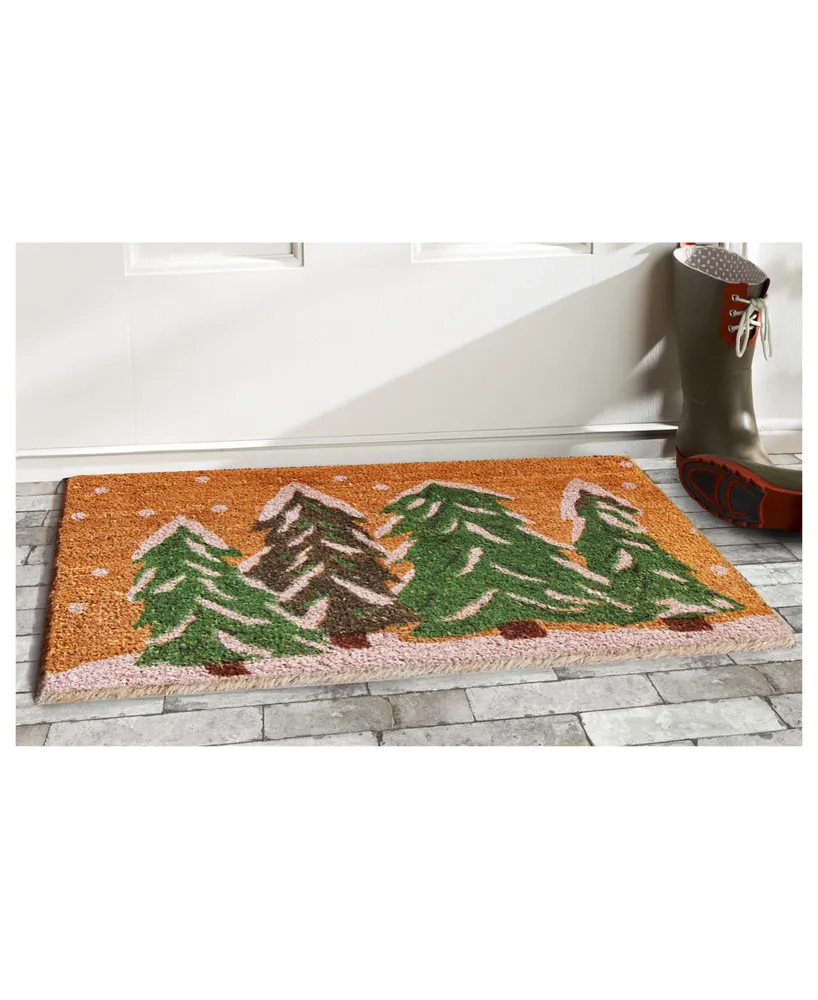 Home & More Winter Wonderland Coir/Vinyl Doormat, 24" x 36"