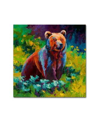 Marion Rose 'Wildflower Grizz' Canvas Art - 18" x 18" x 2"