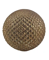 12" Spikey Modern Copper Ball Decor