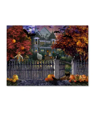 Nicky Boehme 'Halloween House' Canvas Art