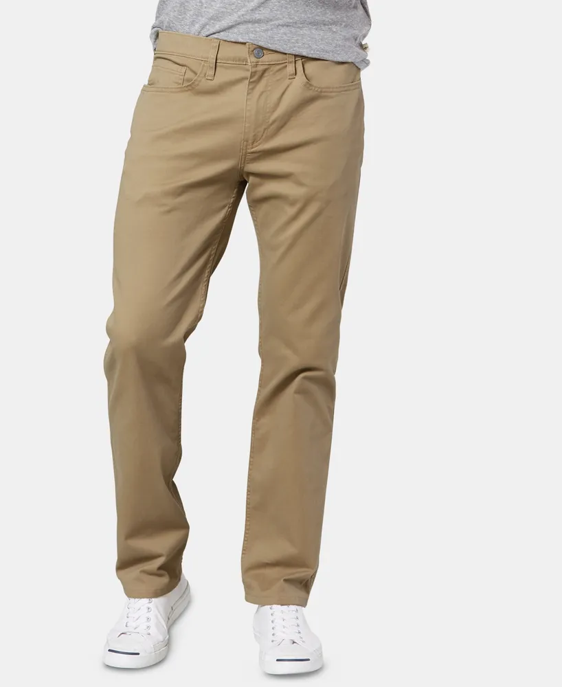 Dockers Men's Comfort Relaxed Pleated Cuffed Fit Khaki Stretch Pants -  Macy's