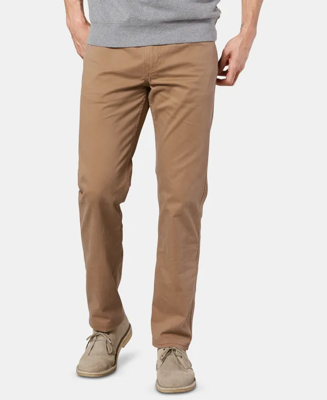 Dockers Men's Comfort Relaxed Pleated Cuffed Fit Khaki Stretch Pants -  Macy's