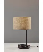 Adesso Oliver Wireless Charging Table Lamp