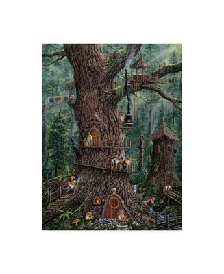 Jeff Tift 'Gnomes Sweet Home' Canvas Art - 24" x 18" x 2"