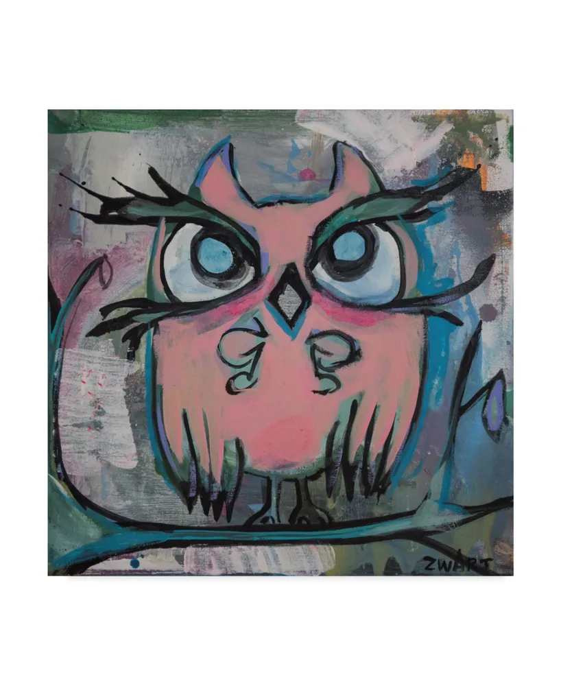 Zwart 'Owl' Canvas Art - 18" x 18" x 2"