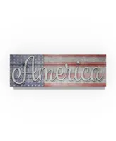 lightbox Journal 'Workshop America' Canvas Art - 19" x 6" x 2"