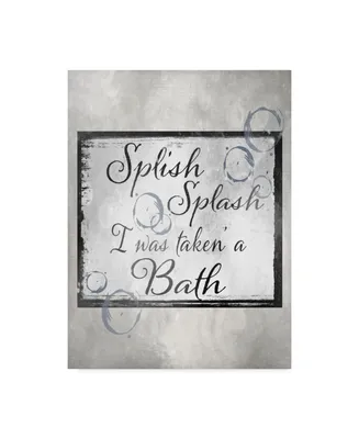lightbox Journal 'Bath Phrase' Canvas Art